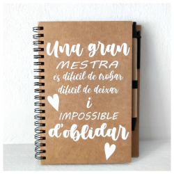 Libreta frase profe